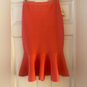 Marciano skirt. Corral pink colored. Midi. Brand new with tags